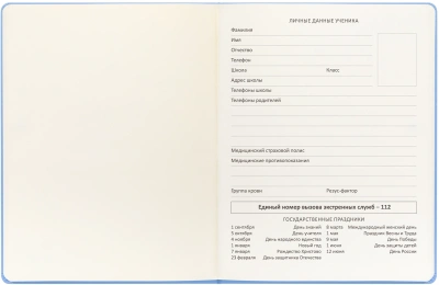 Дневник школьный Deli CN150-YELL желтый 48л. универсальный обл.тверд. мел.карт.