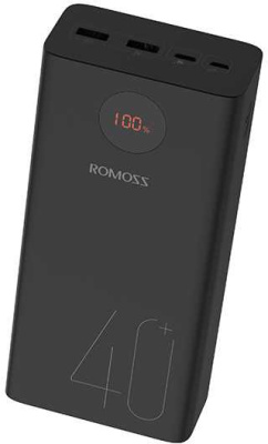 Мобильный аккумулятор Romoss PEA40 40000mAh QC3.0 18W 3A 2xUSB-A/USB-C черный