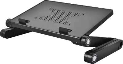 Стол для ноутбука Cactus CS-LS-T8-C черный 26x38см