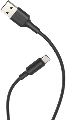 Кабель Hoco X25 Soarer X25 USB (m)-USB Type-C (m) 1м черный коробка