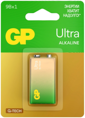 Батарея GP Ultra Alkaline 1604AUA21-5CRSBC1 9V (1шт) блистер