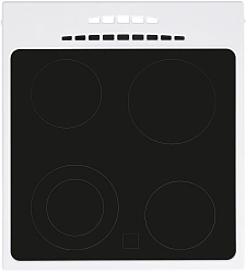 Плита Электрическая Gefest ЭП Н Д 5560-03 0040 белый/черный стеклокерамика (без крышки)