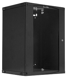 Шкаф коммутационный Lanmaster Next (TWT-CBWNG-15U-6X6-BK) настенный 15U 550x600мм пер.дв.стекл 60кг черный 22кг 823мм