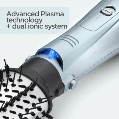Фен-щетка Babyliss AS774E 1000Вт голубой металлик