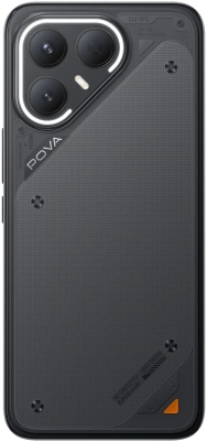 Смартфон Tecno POVA 7 Pro 5G 256Gb 8Gb черный моноблок 3G 4G 6.8" 1080x2460 Android 14 50Mpix 802.11 a/b/g/n/ac NFC GPS GSM900/1800 Protect