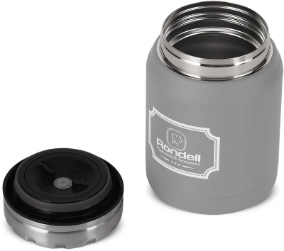 Термос для еды Rondell Picnic RDS-943 0.5л. серый картонная коробка