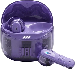 Гарнитура вкладыши JBL Tune Flex 2 Ghost Edition прозрачный/фиолетовый беспроводные bluetooth в ушной раковине (JBLTFLEX2GMAE)