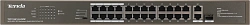 Коммутатор Tenda TEF1126P-24-250W (L2) 24x100Мбит/с 2x1Гбит/с 1SFP 24PoE 230W неуправляемый