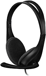 Наушники с микрофоном A4Tech HS-9 черный 1.8м накладные оголовье (HS-9 (BLACK))