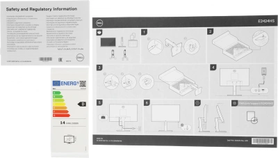 Монитор Dell 23.8" E2424HS черный VA LED 5ms 16:9 HDMI матовая HAS Piv 250cd 178гр/178гр 1920x1080 60Hz VGA DP FHD 4.53кг