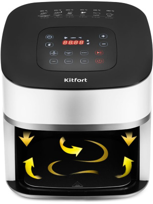 Аэрогриль Kitfort KT-2217 1500Вт белый/черный