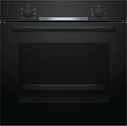 Духовой шкаф Электрический Bosch HBA530BB0S черный/серебристый