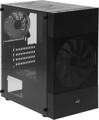 Корпус Aerocool Atomic Lite-G-BK-v2 черный без БП mATX 6x120mm 2x140mm 1xUSB2.0 2xUSB3.0 audio bott PSU