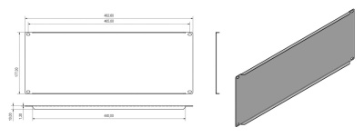 Фальш-панель Hyperline BPV-4-RAL9005 шир.482.6мм выс.177мм 4U черный (упак.:1шт)