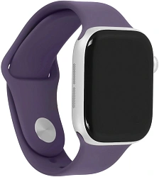 Смарт-часы Apple Watch Series 11 A3331 42мм OLED корп.серебристый Sport Band рем.фиолетовый разм.брасл.:S/M (MEU64X/A)