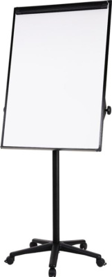 Флипчарт Deli EV130 лак 75x106.7см на роликах белый/черный