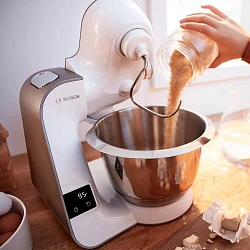 Кухонная машина Bosch Mum5 MUM5XW10 планетар.вращ. 1000Вт белый/бежевый