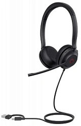 Гарнитура проводная Yealink UH35 Dual UC USB-C/A черный
