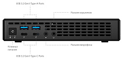 ПК IRU Office A310H4TF slim i3 10105 (3.7) 8Gb SSD250Gb UHDG 630 FreeDOS GbitEth WiFi BT 90W черный (RUS) (1738395)