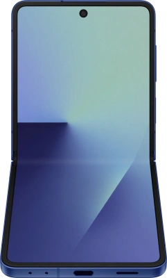 Смартфон Samsung SM-F766B Galaxy Flip7 256Gb 12Gb синий раскладной 3G 4G 1Sim 6.9" 1080x2520 Android 16 50Mpix 802.11 a/b/g/n/ac/ax/be NFC GPS GSM900/1800 GSM1900 Protect