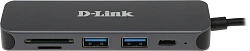 Разветвитель USB 2.0 D-Link DUB-2325 2порт. черный (DUB-2325/A1A)