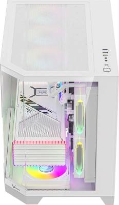 Корпус Formula Crystal Z6M Floe белый без БП mATX 4x120mm 2xUSB3.0 audio bott PSU