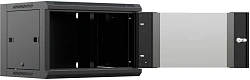 Шкаф коммутационный NTSS (NTSS-W9U6045GS-2BL) настенный 9U 570x450мм пер.дв.стекл 60кг черный 20.1кг 220град. IP20