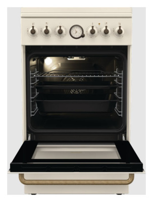 Плита Комбинированная Gorenje GKS5B70CLI бежевый (металлическая крышка) реш.чугун