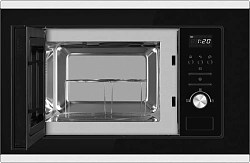 Микроволновая печь Weissgauff BMWO-207 Grill 20л. 800Вт черный/нержавеющая сталь (встраиваемая)