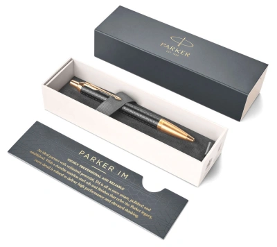 Ручка шариков. Parker IM Premium K323 (1931667) Black GT M син. черн. подар.кор.