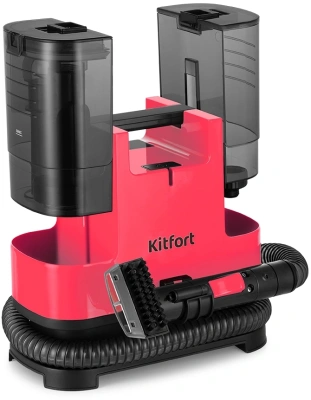 Пылесос моющий Kitfort КТ-5162 400Вт малиновый/черный