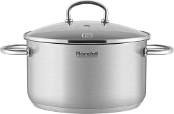 Кастрюля Rondell Solo RDS-1603 5.1л. d=24см (с крышкой) стальной