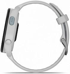 Смарт-часы Garmin Forerunner 165 30.4мм 1.2" AMOLED корп.серый рем.белый разм.брасл.:126-203мм (010-02863-21)