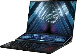 Ноутбук Asus ROG Zephyrus Duo 16 GX650PY-NM083W Ryzen 9 7945HX 32Gb SSD2Tb NVIDIA GeForce RTX4090 16Gb 16" IPS WQXGA (2560x1600) Windows 11 Home black WiFi BT Cam (90NR0BI1-M004V0)