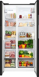 Холодильник Weissgauff WSBS 550 Built-in NoFrost Inverter 2-хкамерн. черный