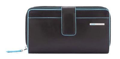 Кошелек женский Piquadro Blue Square PD1354B2R/N черный натур.кожа
