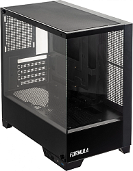 Корпус Formula Crystal Z1M черный без БП mATX 7x120mm 1xUSB2.0 1xUSB3.0 audio bott PSU