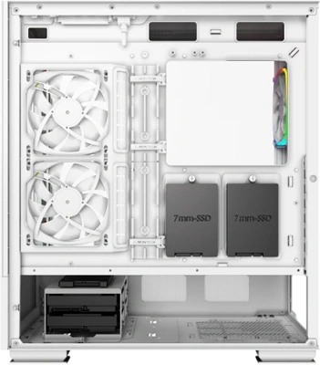 Корпус Montech Sky Two белый без БП ATX 3x140mm 2xUSB3.0 audio bott PSU