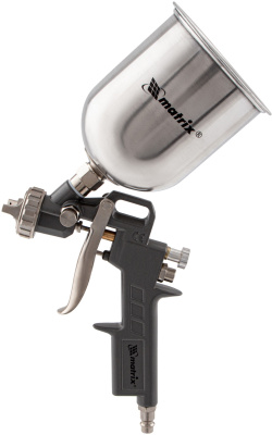 Краскораспылитель Matrix 57314 230л/мин соп.:1.8мм бак:0.6л серебристый