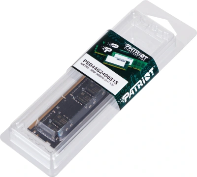 Память DDR4 4Gb 2400MHz Patriot PSD44G240081S Signature RTL PC4-19200 CL17 SO-DIMM 260-pin 1.2В single rank Ret
