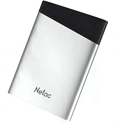 Накопитель SSD Netac USB-C 120GB NT01Z6S-120G-32SL Z6S 2.5" серебристый