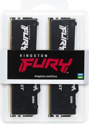 Память DDR5 2x8Gb 6000MHz Kingston KF560C36BBEAK2-16 Fury Beast RGB RTL Gaming PC5-48000 CL36 DIMM 288-pin 1.35В single rank с радиатором Ret