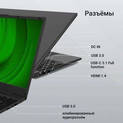 Ноутбук Digma EVE A5820 Ryzen 3 3200U 8Gb SSD256Gb AMD Radeon Graphics 15.6" IPS FHD (1920x1080) Windows 11 Pro black WiFi BT Cam 4500mAh (DN15R3-8CXW02)