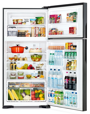 Холодильник Hitachi R-VG660PUC7-1 GGR 2-хкамерн. серый стекло инвертер