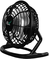 Вентилятор настольный RIX RDF-1500USB 2.5Вт скоростей:1 черный