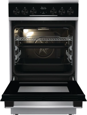 Плита Электрическая Gorenje GEC5C61XPA нержавеющая сталь стеклокерамика (без крышки)