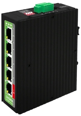 Коммутатор Digma DSP404F-1F-200 (L2) 5x100Мбит/с 4PoE 4PoE+ 1PoE++ 200W неуправляемый