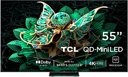Телевизор LED TCL 55" 55C7K QD-Mini LED Frameless черный 4K Ultra HD 144Hz MEMC DVB-T DVB-T2 DVB-C DVB-S DVB-S2 USB WiFi Smart TV