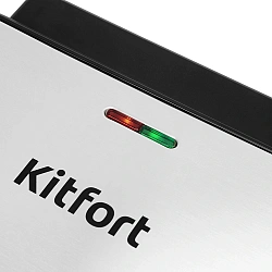 Сэндвичница Kitfort КТ-4623 1000Вт черный/серебристый
