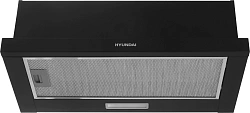 Вытяжка встраиваемая Hyundai HBH 6233 BK черный управление: кулисные переключатели (1 мотор)